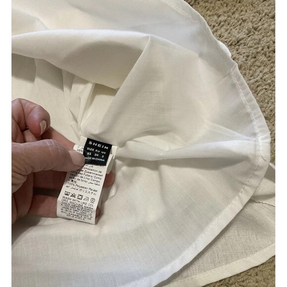 Shein, Women’s, Strapless, White, Midi, Dress, Size: XS - Picture 4 of 6